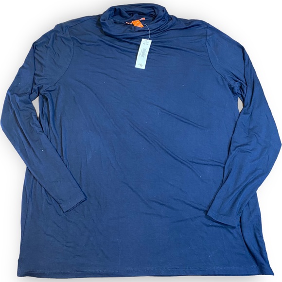 2for$25 NWT Joe Fresh Navy Turtleneck Long Sleeve T-shirt Size XL - Picture 6 of 10